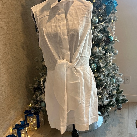 Club Monaco White Belted Maxi jumper - Picture 3 of 6